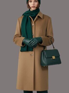 Neiman Marcus Pierrette Superangora Wool Cashmere Angora Vintage 70's Over Coat